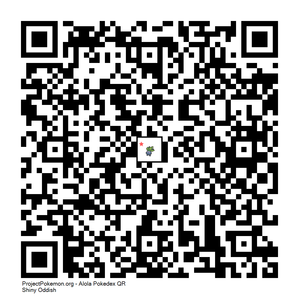 Cdigo QR de Oddish variocolor